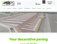 Tablet Screenshot of mpspaving.com.au